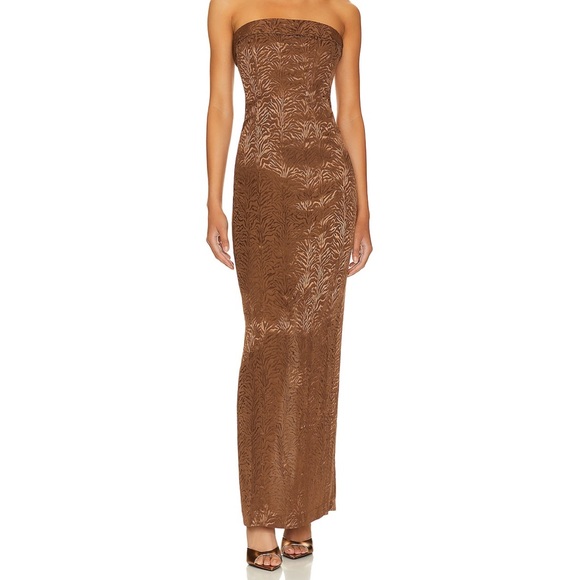 Lovers + Friends Brown Maxi Dress